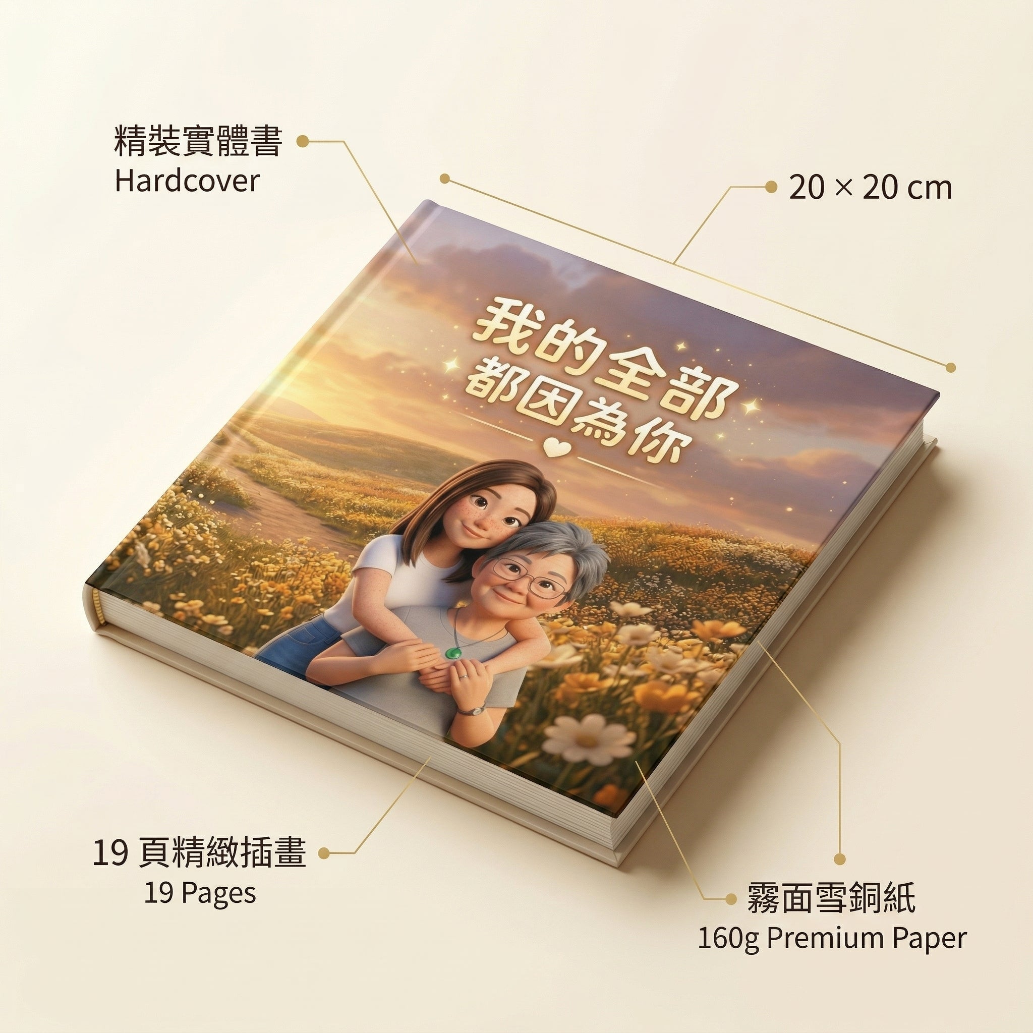 Everything I Am, Because of You — 成人版母親節繪本 | Personalized Storybook