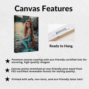 Custom Mermaid Portrait From Photo, Personalized Ocean Princess Wall Art (Digital File or Poster/Canvas Option Available). - Image 7