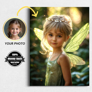 Custom Fairy Portrait from Photo: Personalized Fantasy Art (Digital File) - Image 1