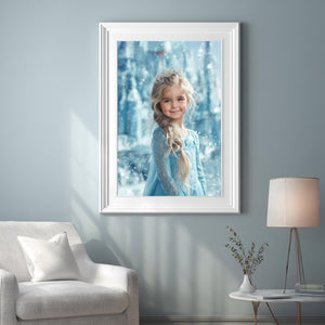 Personalized Elsa Princess Portrait: Custom Digital Art, Birthday Gift - Image 7