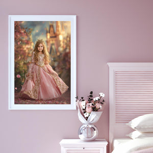 Custom Princess Aurora Portrait: Fantasy Child Art, Sleeping Beauty (Digital or Canvas Print) - Image 7