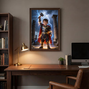 Custom Thor Portrait, Personalized God of Thunder Gift - Image 10