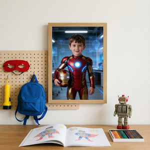 Custom Iron Man Portrait, Stark Industries Kids Room Decor - Image 7