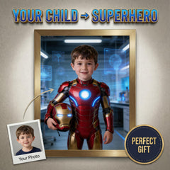 Custom Iron Man Portrait, Stark Industries Kids Room Decor - Image 1