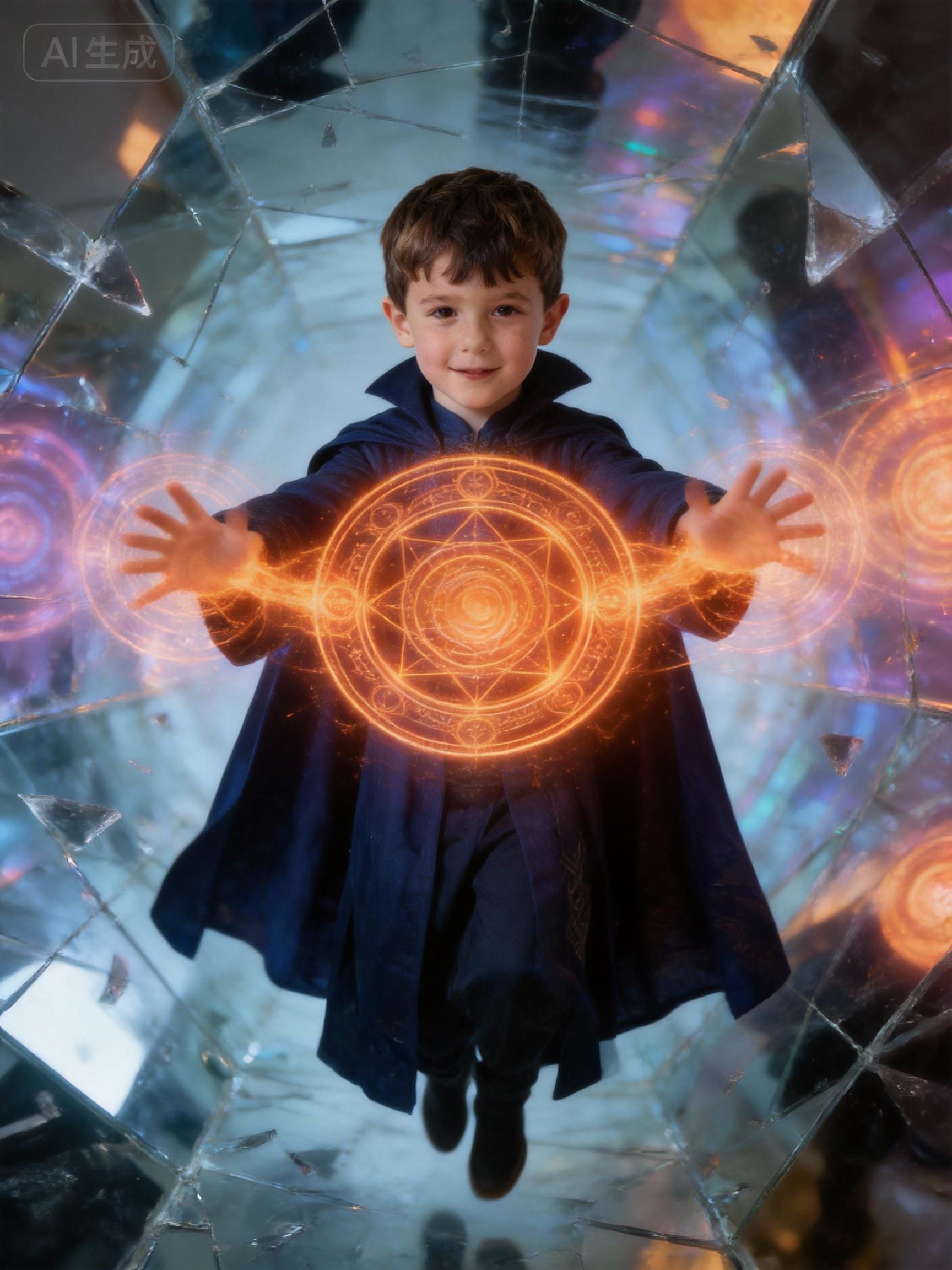 Custom Doctor Strange Portrait, Magical Mirror Dimension Wall Art - Image 2