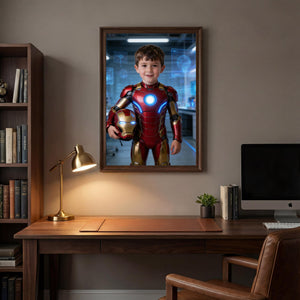 Custom Iron Man Portrait, Stark Industries Kids Room Decor - Image 10