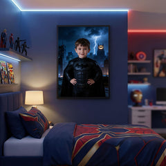 Custom Iron Man Portrait, Personalised Superhero Gift for Kids, Ironman Wall Art for Boys Room, Stark Industries Kid Gift - Image 4