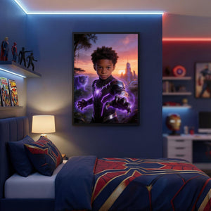 Custom Black Panther Portrait, Wakanda Superhero Gift for Boys - Image 7