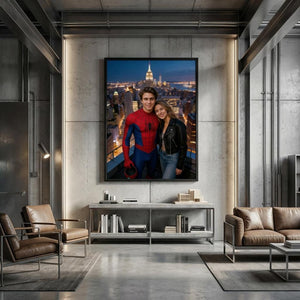 Custom Spider-Man Couple Portrait, Personalised Superhero Gift for Anniversary, Wall Art - Image 10