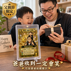 爸爸英雄收藏卡方形產品圖