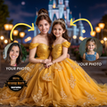 Custom Belle Portrait , Family Portrait, Princess Portrait...