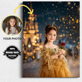 Custom Belle Portrait , Princess Portrait , Custom Princess...