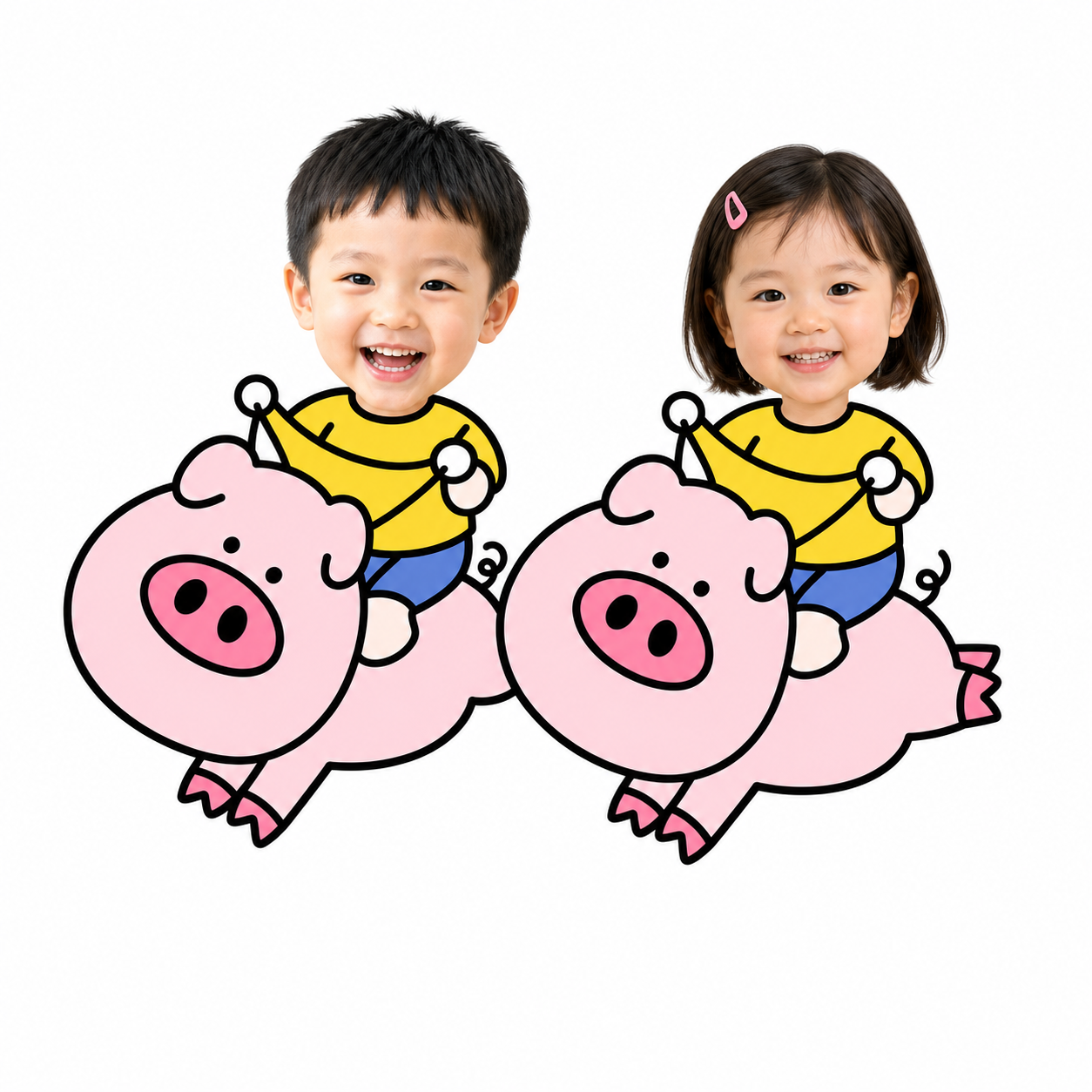款式 22 雙人款 小豬｜款式參考圖