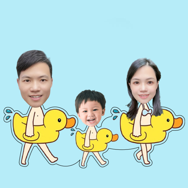款式 35 三人款 鴨子｜款式參考圖