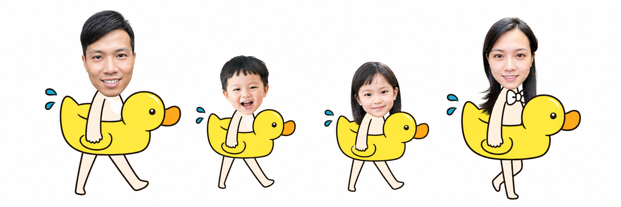 款式 40 四人款 鴨子｜款式參考圖