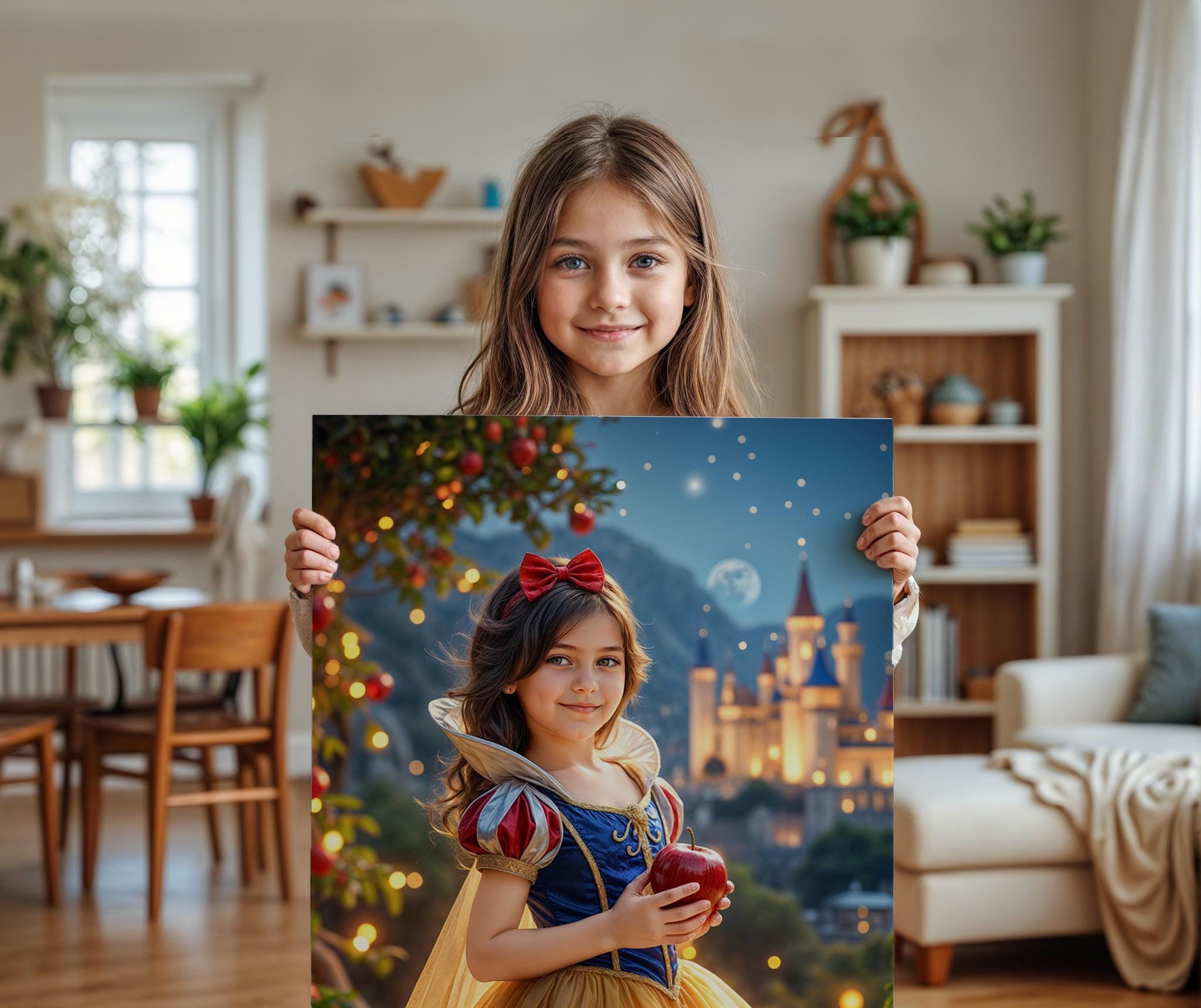 Personalized Princess Portrait: Custom Kids Birthday Gift (Digital File) - Image 10