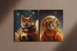 Cat Lover Gift | Astronaut Cat Portrait | Personalized Pet Wall Art | Custom Digital Artwork | Unique Home Decor - Image 6