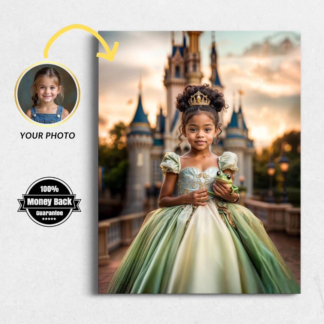 Personalized Princess Tiana Portrait: Custom Kids Birthday Gift (Digital File) - Image 1