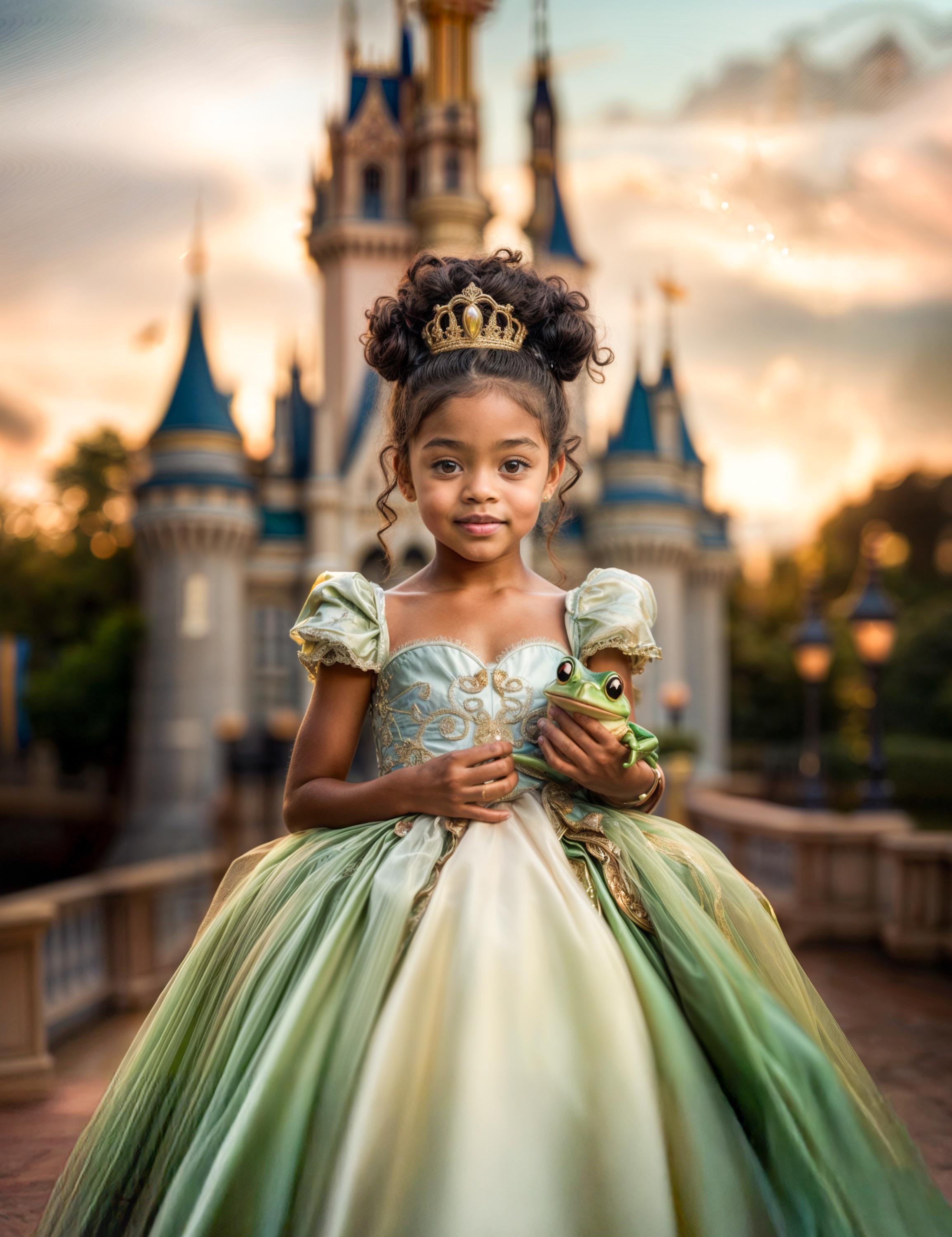 Personalized Princess Tiana Portrait: Custom Kids Birthday Gift (Digital File) - Image 2