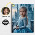 Personalized Princess Portrait: Custom Elsa Art, Birthday Gift (Digital File) - Image 1