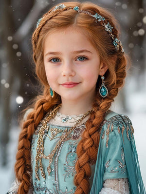 Personalized Princess Portrait: Custom Kids Birthday Gift (Digital File) - Image 2