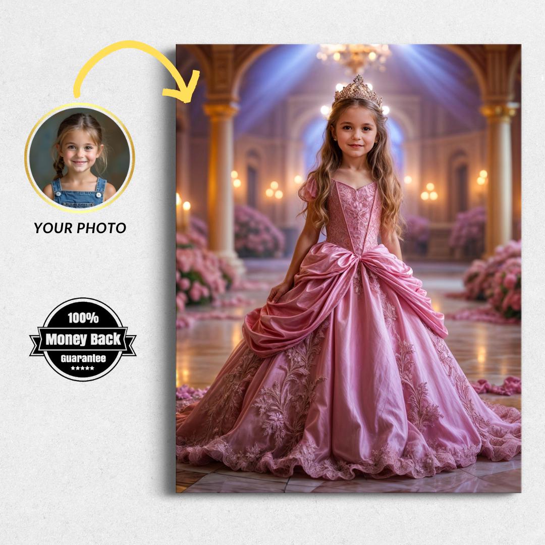 Personalized Princess Portrait: Custom Sleeping Beauty Art (Digital File) - Image 1
