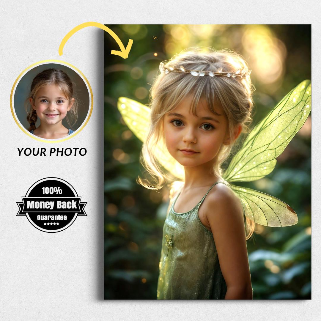 Custom Fairy Portrait from Photo: Personalized Fantasy Art (Digital File) - Image 1