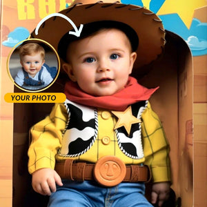 Personalized Baby Portrait: Toy Story Inspired Art (Digital File) - Image 1