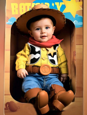 Personalized Baby Portrait: Toy Story Inspired Art (Digital File) - Image 2