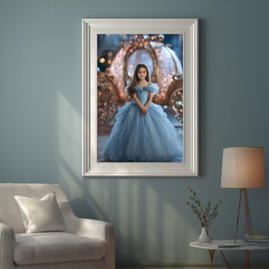 Custom Cinderella Princess Portrait: Fairytale Artwork Gift (Digital or Canvas - Image 7
