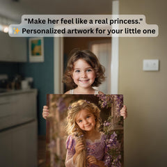 Custom Rapunzel Portrait: Fairytale Princess Art, Fantasy Child Gift - Image 3