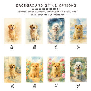 Custom Watercolor Pet Portrait Canvas - Dog Memorial Art Gift - Image 3