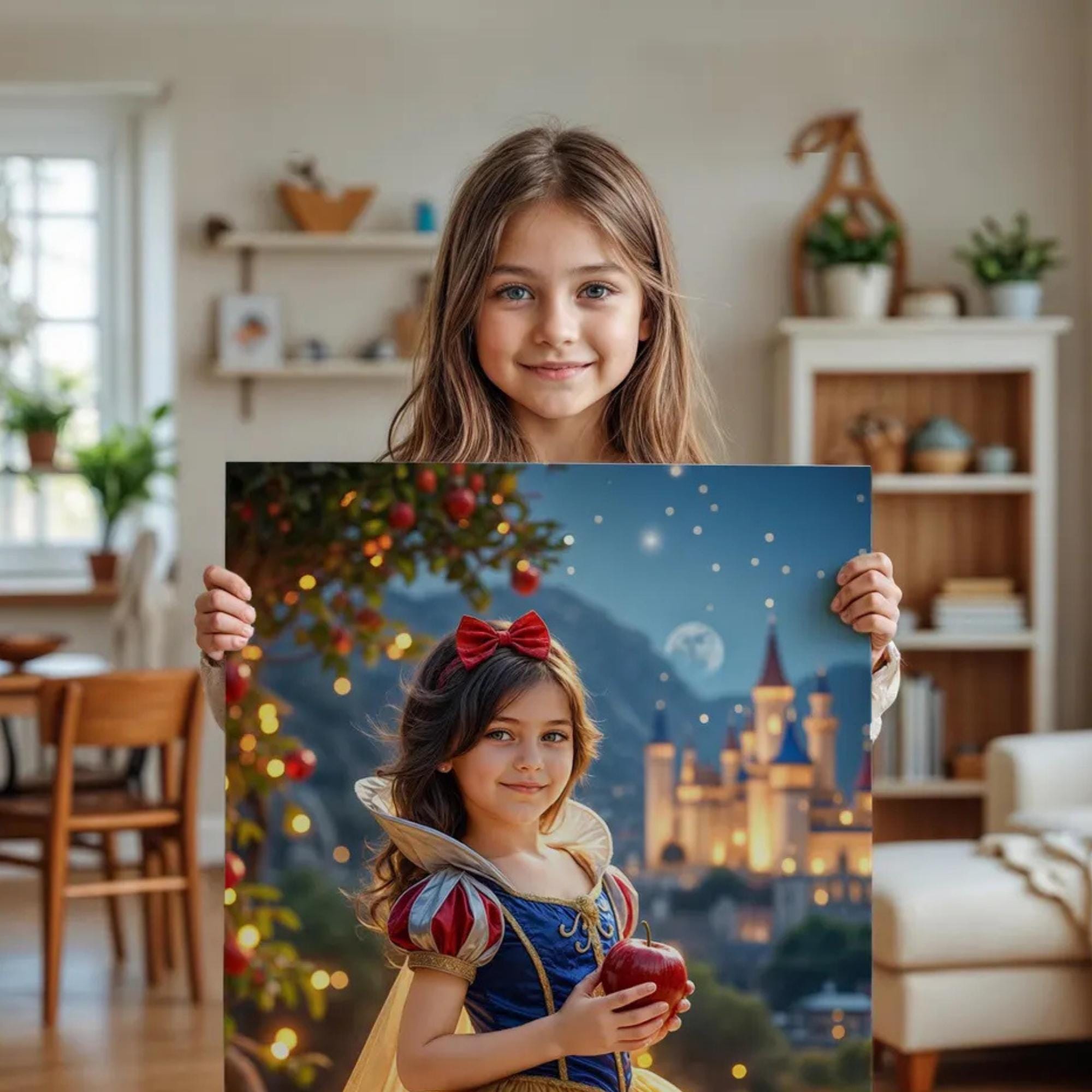 Personalized Princess Portrait: Custom Belle Art, Birthday Gift (Digital File or Print Options Available) - Image 9