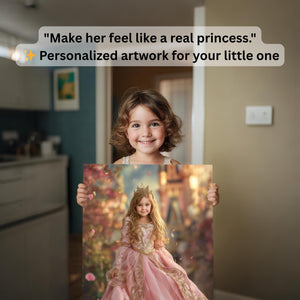 Custom Princess Aurora Portrait: Fantasy Child Art, Sleeping Beauty (Digital or Canvas Print) - Image 2