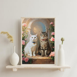 Custom Cat Portrait Canvas - Baroque Garden Style Pet Memorial - Image 7