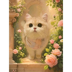 Custom Cat Portrait Canvas - Baroque Garden Style Pet Memorial - Image 3