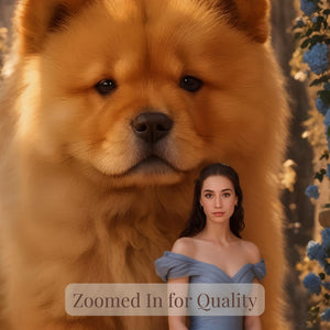 Custom Guardian Beast Portrait Digital Painting – Dreamy Pet & Owner Fantasy Art - Image 9