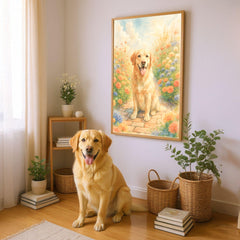 Custom Watercolor Pet Portrait Canvas - Dog Memorial Art Gift - Image 2