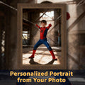 Custom Spiderman Portrait | Industrial Warehouse Scene | Superhero Wall Art | Digital Download - Image 1