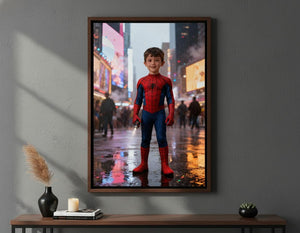 Custom Spiderman Portrait | Times Square Neon Art | Superhero Boy Gift | Digital Download - Image 8