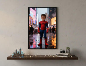 Custom Spiderman Portrait | Times Square Neon Art | Superhero Boy Gift | Digital Download - Image 7