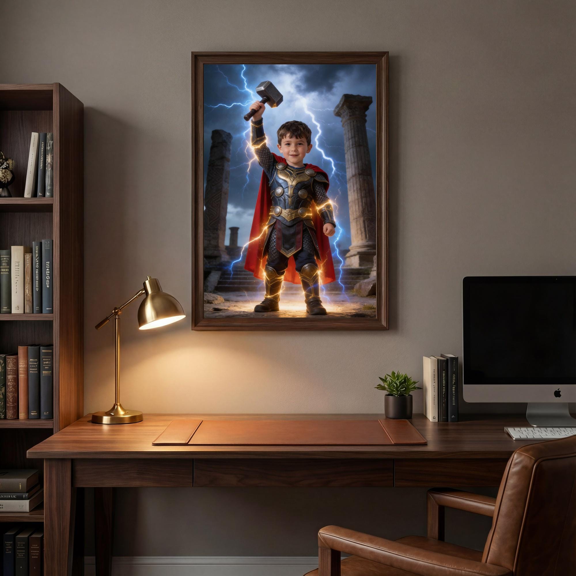 Custom Thor Portrait, Personalized God of Thunder Gift - Image 10