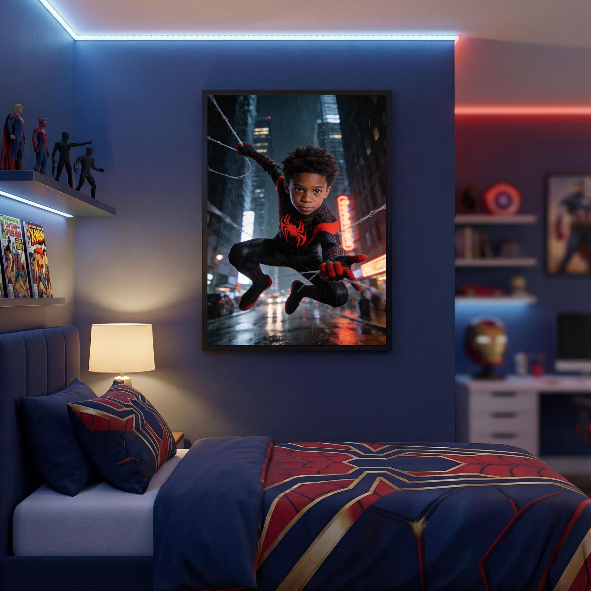Custom Miles Morales Portrait | Personalized Superhero Son Gift (Digital Download) - Image 7