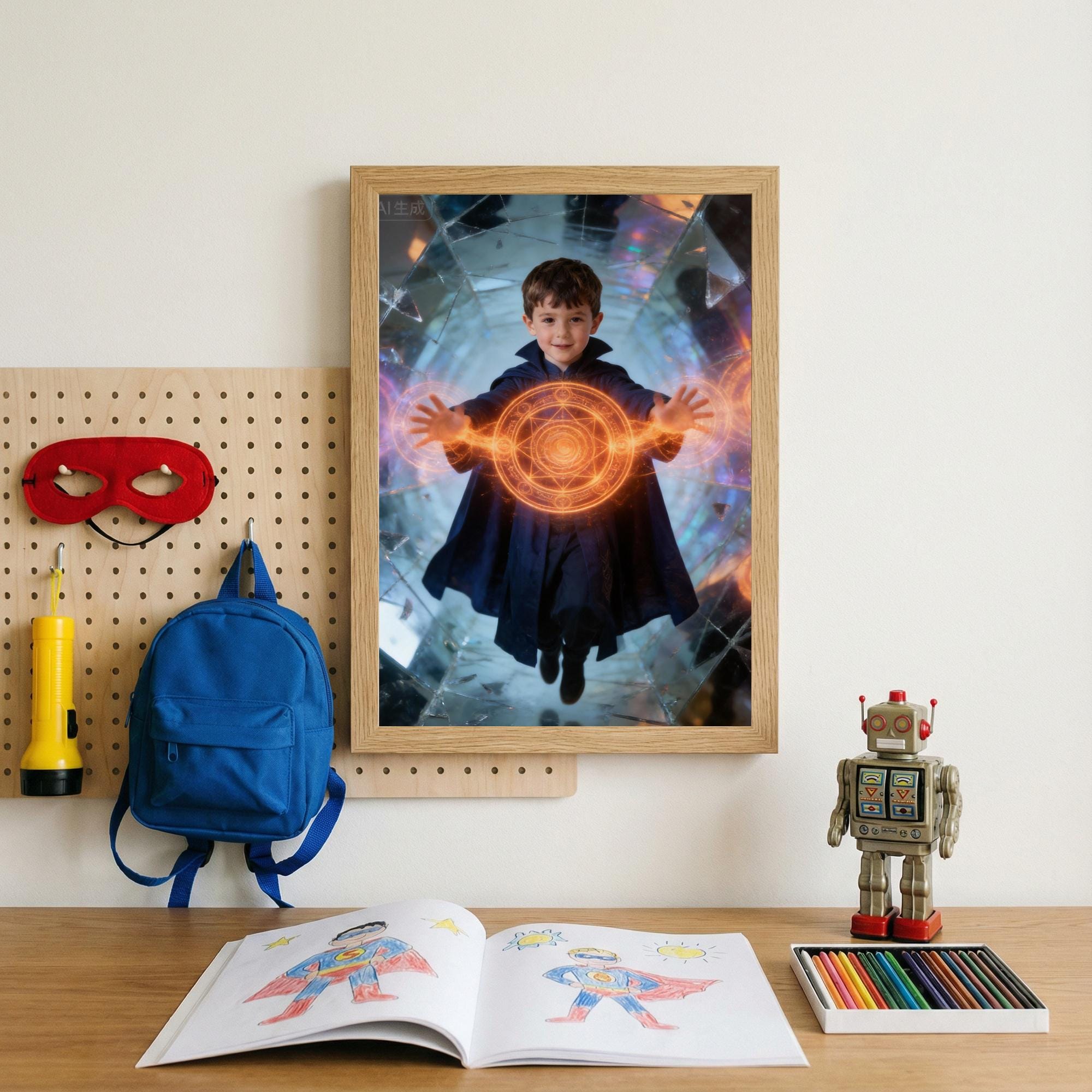 Custom Doctor Strange Portrait, Magical Mirror Dimension Wall Art - Image 9
