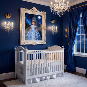 Custom Cinderella Portrait From Photo, Personalized Fairy Tale Gift for Girl, Princess Wall Art - Image 5