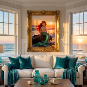 Custom Mermaid Portrait From Photo, Personalized Ocean Princess Wall Art (Digital File or Poster/Canvas Option Available). - Image 10