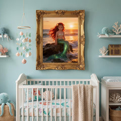 Custom Mermaid Portrait From Photo, Personalized Ocean Princess Wall Art (Digital File or Poster/Canvas Option Available). - Image 3