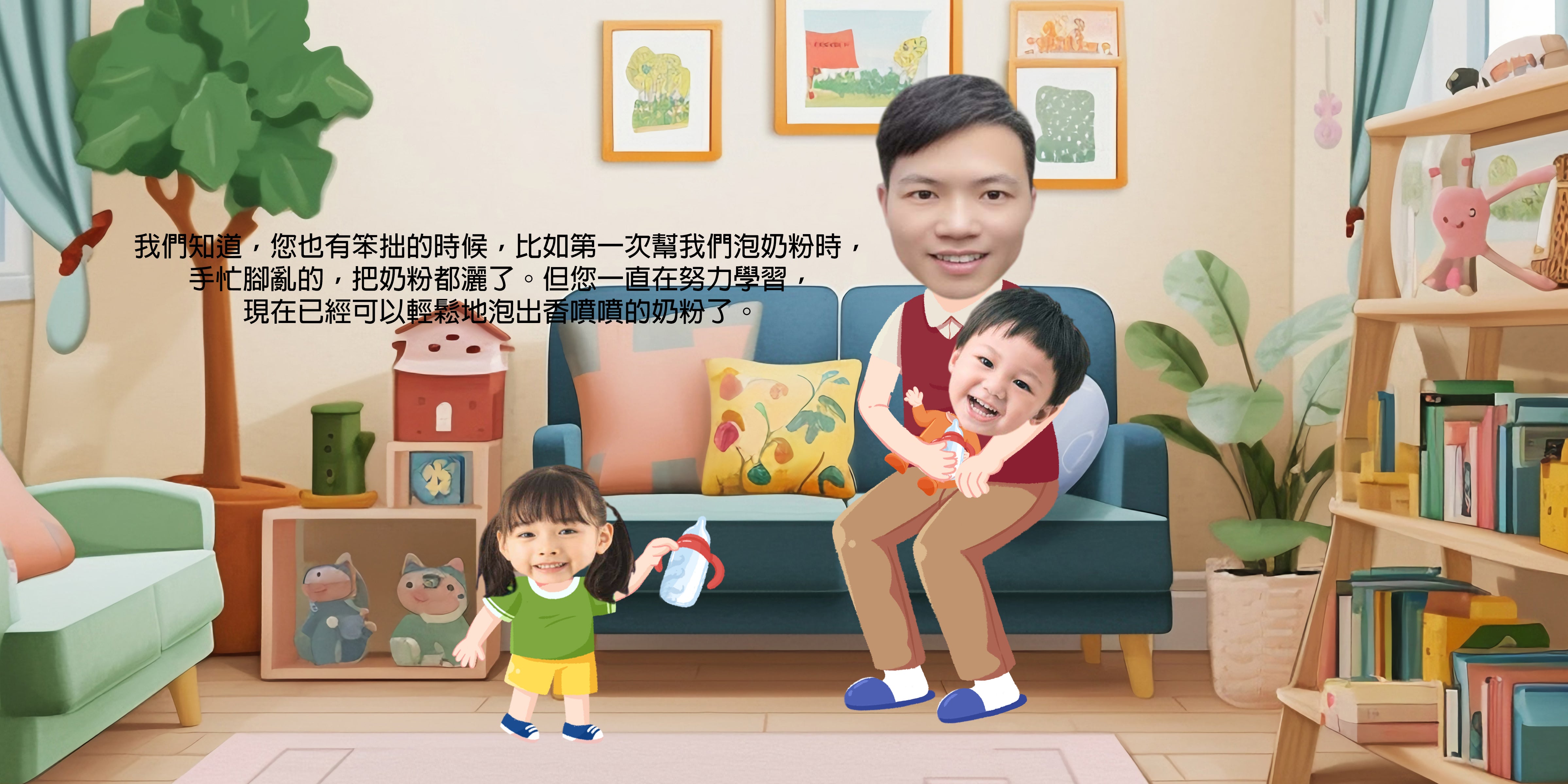 爸爸和我們二孩版（繁體中文） 